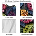 thumbnail image 4 of luoweisi Men's Beach Shorts Quick Dry Swim Trunks with Mesh Lining Tropical Leaves L, 4 of 5