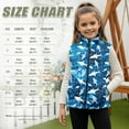 thumbnail image 7 of Pzuqiu Shark Print Kids Outerwear Vest Practical Soft Winter Lightweight Sleeveless Fleece Jacket with Pocket Stretchy Full Zip Fall Outfits Fashion Clothing for Boys Size 5-6, 7 of 7