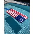 thumbnail image 2 of 6ft American Flag Inflatable Pool Floats, Jetlifee 6 ft Inflatable Swimming Pool Float US Flag Floaties with Stars & Stripes for Summer Parties,Swimming Pool, 2 of 8