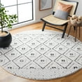 thumbnail image 2 of SAFAVIEH Marrakesh Mortimer Diamond Polyester Area Rug, Ivory/Grey, 9' x 12', 2 of 10