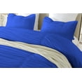 thumbnail image 3 of DNG Creations 3 Piece Ruched Pattern Duvet Cover 100% Egyptian Cotton, 800 TC- With Zipper Closure & Corner Ties ( Solid Royal Blue - Oversized King ), 3 of 3