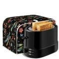 thumbnail image 6 of Yuyamidu Hippie Dragonfly Toaster Covers 4 Slice Bread Maker Protection Cover Floral Quilted Toaster Oven Dust Cover Wide Slot Kitchen Appliance Dustproof Cover, 6 of 7