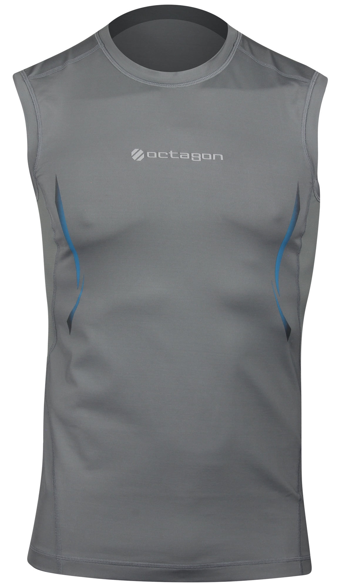 UFC Mens Exo Sleeveless Rashguard Gray