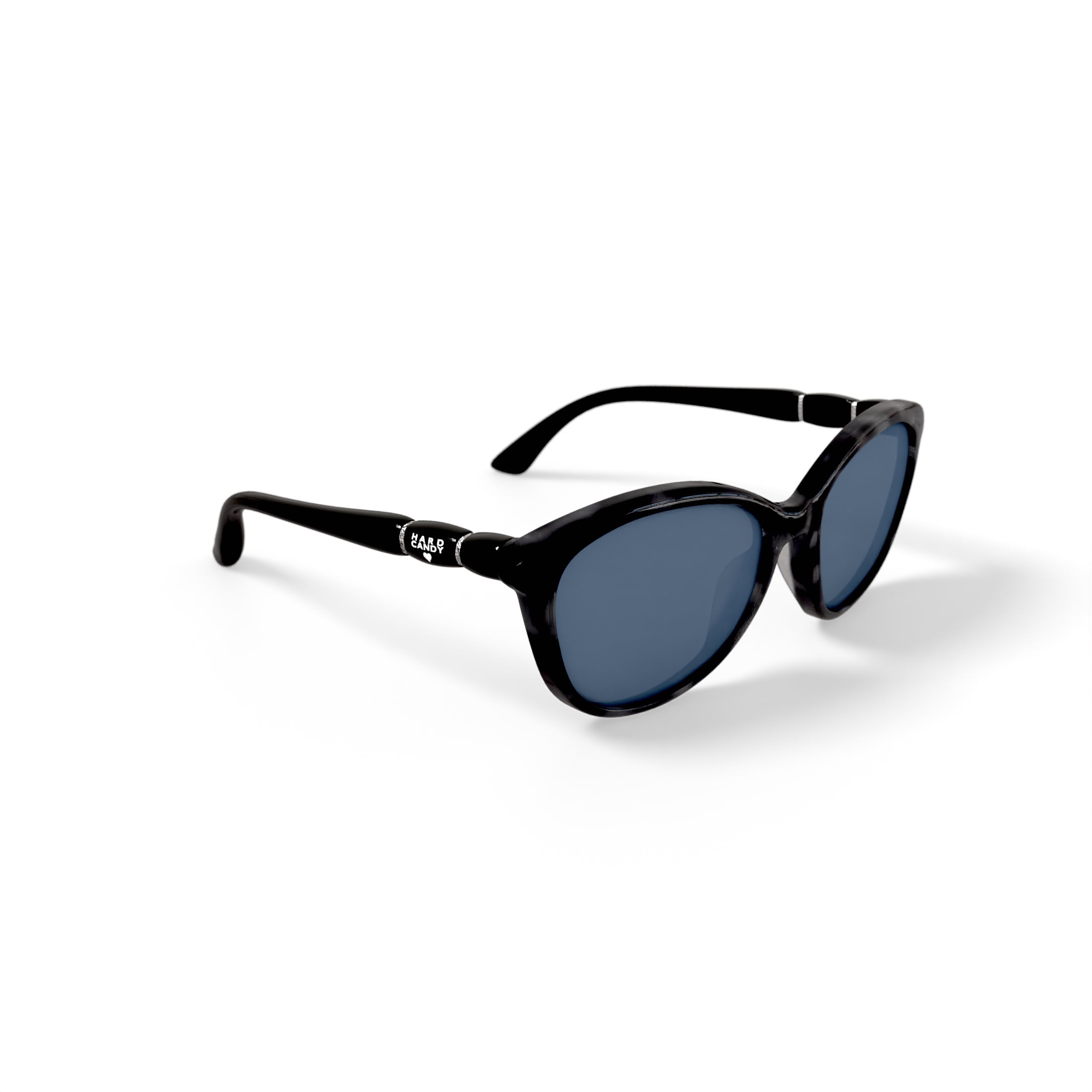 Hard Candy Womens Rx'able Sunglasses, Hs13, Black Tortoise Patterned, 55-18-142, with Case