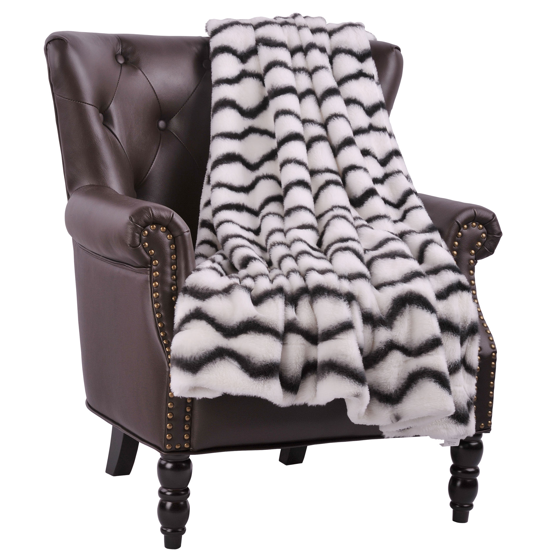 Home Soft Things Faux Fur Throw Irene 60" x 80" Jumbo