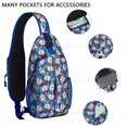 thumbnail image 2 of Exotic Flowers Sling Bag, Lightweight Crossbody Daypack with Summer Floral Print, Vibrant Anti-theft Backpack for Travelers and Office Workers, 2 of 6