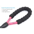 thumbnail image 4 of 5 FT Strong Dog Leash with Comfortable Padded Handle and Highly Reflective Threads Dog Leashes for Small Medium and Large Dogs (Small, 5FT, PINK), 4 of 5