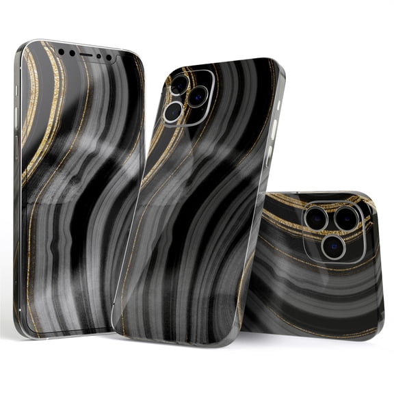 DesignSkinz Vivid Agate Vein Slice Foiled V4 Full-Body Skin Decal Wrap Cover for iPhone 16