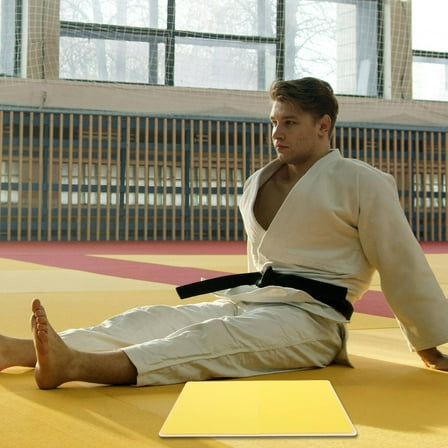 RENACLIPY Yellow ABS EVA Taekwondo Kick Pad Martial Arts Training Equipment for Kids Teens and Adults