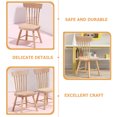 thumbnail image 2 of 3 Pcs Chaises de Maison de Poupée Meubles Chaises Miniatures Accessoires de Décoration de Maison de Poupée, 2 of 7