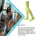 thumbnail image 4 of Guardurnaity 1 par de calcetines hasta la rodilla para mujer de 40 cm JK, varios colores, personalidad, estilo pijo, medias hasta el muslo para Medias Verde fluorescente, 4 of 6