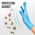 thumbnail image 4 of SereneLife 100Pcs Nitrile and Vinyl Disposable Gloves - Soft Industrial Gloves Powder-Free, 4 of 7