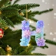thumbnail image 4 of Mecorevxz Personalized A-Z Letter Ornaments for Christmas Tree 26 Alphabet Snowflake Christmas Ornament 2D Acrylic Xmas Hanging Pendant Suitable for Xmas Tree Decor,Christmas Gifts(H), 4 of 7