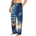 thumbnail image 6 of Rateoe Moonlit Night Sea Sailboat Pattern Men’s Ultra-Soft Comfy Pajama Lounge Pants Sleepwear,Comfortable Lounge Wear,lightweight Pajamas, Casual Home Wear-X-Large, 6 of 6