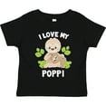 thumbnail image 3 of Inktastic Cute Sloth I Love My Poppi with Green Leaves Boys or Girls Toddler T-Shirt, 3 of 5