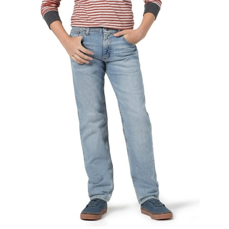 Wrangler Boys' 5 Pocket Taper Jean (Slim, Little Boys, Big Boys & (Best Tapered Jeans For Big Thighs)