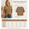 thumbnail image 4 of Eytino Womens Cardigans Knitted 3/4 Sleeve Button Down Sweater Lightweight Casual Loose Fall Streetwear, 4 of 10