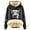 Black, variant on Fall Hoodies for Womens Drawstring Cattle Print Winter Thick Woolen Wool Jacket Hooded Sweatshirt Blouses