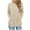 Beige, variant on Horkkom Pullover Sweaters for Women Solid Color Long Sleeve Hoodies Fall Casual Sweatshirt with Drawstring Pocket S, Gifts for Women