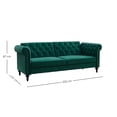 thumbnail image 2 of Ilios Innova | Sofá Cama Moderno de Terciopelo con Espuma | Patas de Madera | Ideal para Interiores, 2 of 9