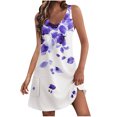 thumbnail image 1 of Vestidos de Verano con Cuello en V para Mujeres 2025 Casual con Bolsillos Boho Beach Camisetas Vestido Tanque Suelto, 1 of 8