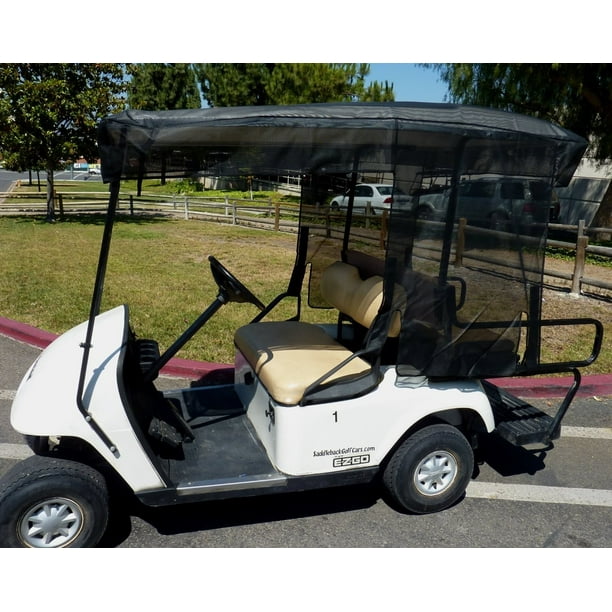 Covered Living Golf Cart Sun Shade Cover for 4 Seater Golf Cart Roof up to 80" Black
