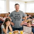 thumbnail image 4 of Mens Im Just Here to Embarrass My Kids T Shirt Funny Parenting Novelty Gift for Dad Graphic Tees, 4 of 9