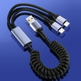 thumbnail image 6 of SIEYIO 66W USB C Cable Retractable Spring Design Double Type C Charging Cable, Supports Simultaneous Charging for Two Devices, 6 of 12