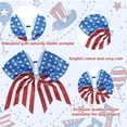 thumbnail image 3 of 4th of July Hair Bows Fourth of July Red White and Blue Bow Hair Accessories Hair Bow Hair Scrunchies for Women Patriotic Accessories for Women Memorial Day Supplies Flag Design Cheer Bows 1Pcs, 3 of 13