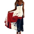 thumbnail image 6 of QUNYINEY Independence Day Women Dresses Summer Sleeveless Maxi A Line Slip Dress Patriotic V Neck Loose Fit Vacation Multicolor Dresses, 6 of 8