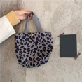 thumbnail image 2 of Bolsa diario de pana Bento para mujer, de almacenamiento de almuerzo con animales (leopardo gris) Likrtyny Para Estrenar, 2 of 8