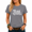 Grey, variant on GIFFIMY Women's Artful Typography Graphic Short Sleeve T-Shirt Grey Standard Fit Everyday Top
