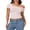 Pink, variant on Michellecmm Women's Asymmetric Tops Off Shouler Short Sleeve Ruched T-Shirt
