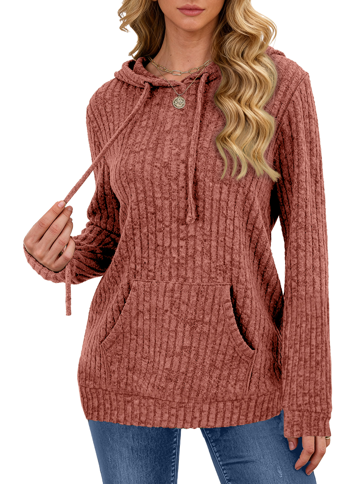 MOSHU Women's Loose Pullover Hoodie photo 2