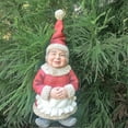 thumbnail image 2 of Homestyles Christmas Mrs. Santa Claus Gnome in Holiday Outfit and Cooking Apron Statue 18"H, 2 of 6