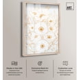 thumbnail image 2 of White and Gold Poppies II Shadowbox Print Elegant Floral Art by Art Remedy, Blonde Frame, 24 x 36, 2 of 7