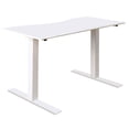 thumbnail image 2 of Hix Metal Adjustable Height Desk, Large, White, 2 of 5