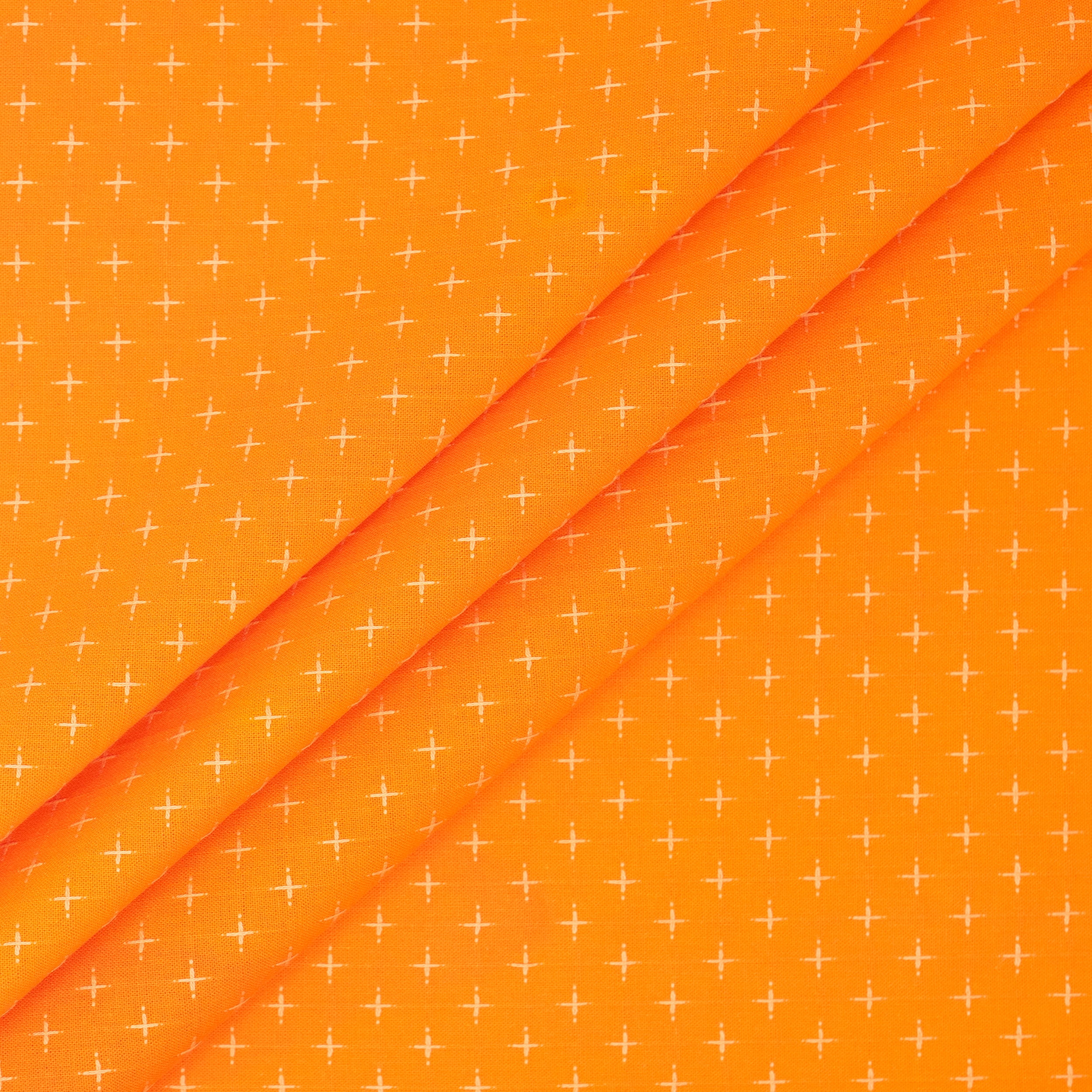 Singer Fabric, 100% Cotton, Sewing & Crafting, 44" Wide, Embroidery Fabric, Orange, Cut by Yard