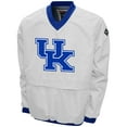 thumbnail image 2 of Men's Franchise Club White Kentucky Wildcats Big Logo Windshell V-Neck Pullover Jacket, 2 of 3