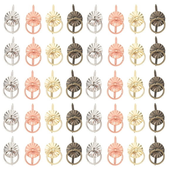 Narrster 80Pcs Gift Box Small Knobs Durable Jewelry Box Drawer Handles Pulling Handles