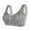 Grey, variant on 2 Packs Womens Bras Leopard Print Simple Large Stretch Set Underwear