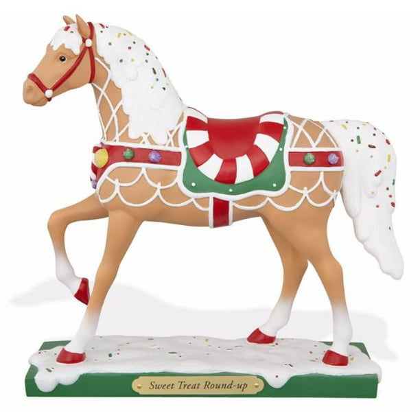 Trail of Painted Ponies Sweet Treat Round Up Christmas Horse Figurine