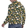 thumbnail image 6 of Fotbe Men's Hoodie with Bear Sunflower Pattern - Kangaroo Pocket Pullover Hooded Sweatshirt, Perfect for Daily Wear, Travel, and Home-Small, 6 of 7