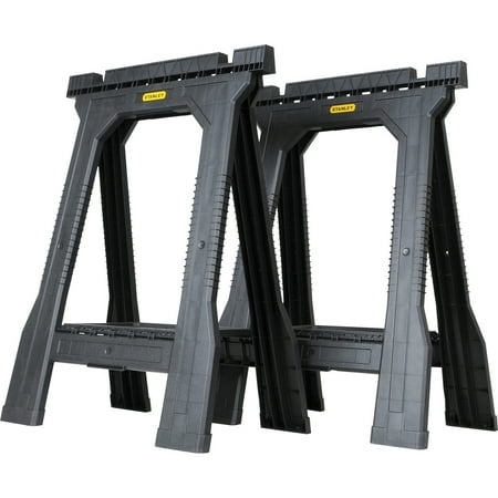 Stanley STST60952 Folding Sawhorses 2 Count (Best Log Saw Horse)
