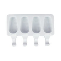 Taicans Homemade sicle Silicone Molds,Ice Molds Silicone 4 Cavities Ice Cream Mold with 20 Wooden Sticks for Ice Cream,Ice ,Cakesicles,BPA Free,Reusable sicle Molds for Adults Kids