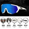 thumbnail image 3 of Gafas de ciclismo Queshark Sports con 3 lentes Unbreak, 3 of 6