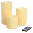 thumbnail image 2 of Led Remote Dripping Candles (Set Of 3) 3"Dx4"H,6"H,8"H Wax, Plastic, 2 of 3
