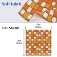 thumbnail image 5 of 4 Pack 20'' x20" Satin Table Napkins Dinner Napkins for wedding Party Decoration events Squares with Smiling Pumpkins, 5 of 6