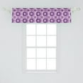 thumbnail image 2 of Ambesonne Geometric Window Valance, Circular Lines Rings, 54" X 12", Purple, 2 of 3