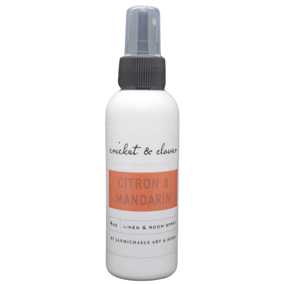 Cricket and Clover Citron and Mandarin Potpourri Room Spray 4 Ounce Bottle